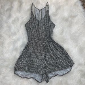 Abercrombie & Fitch Green Pattern Romper
